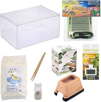 Amazon | フード付き レオパ飼育セット 爬虫類 ヒョウモントカゲモドキ